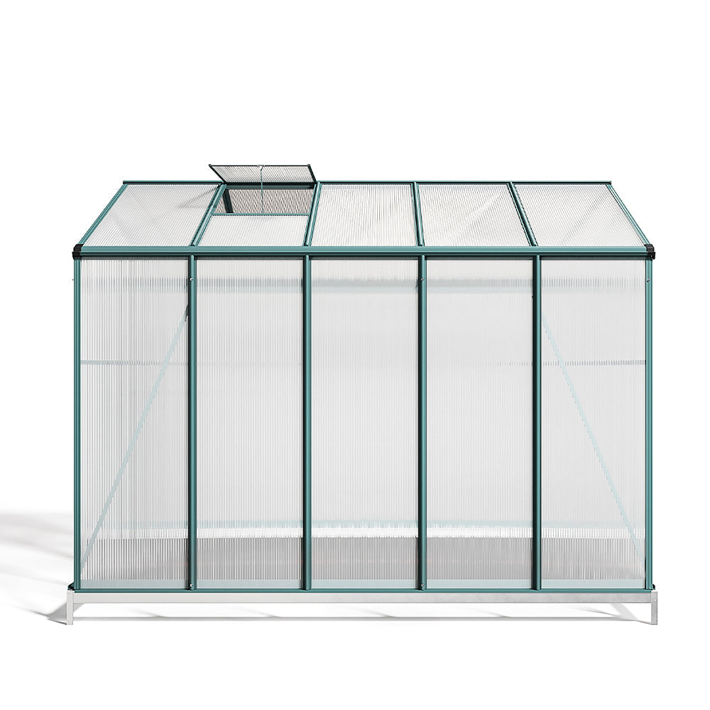 8' x 6' ft Garden Hobby Greenhouse Green Framed with Vent Garden Storages & Greenhouses Garden Sanctuary