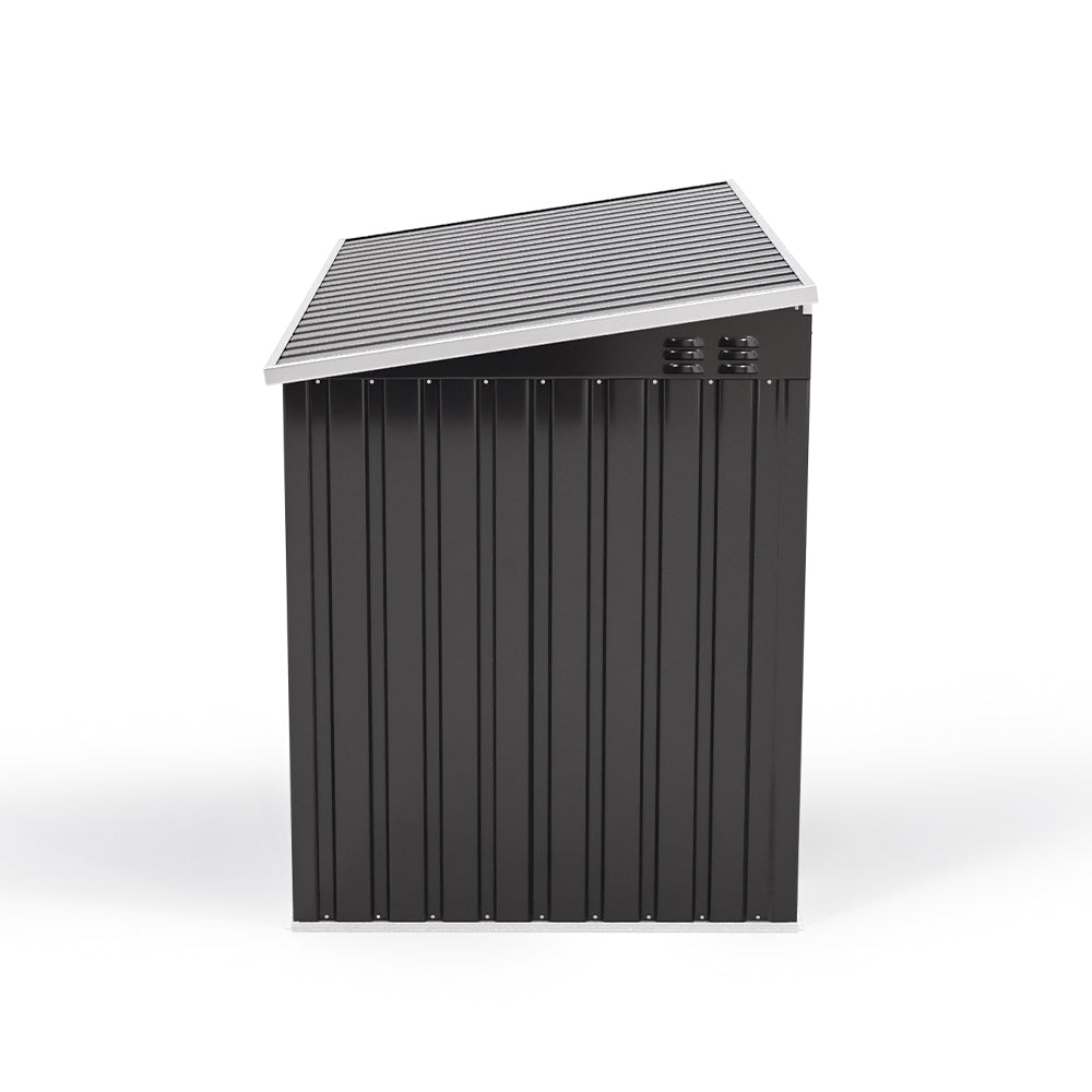 210CM Wide Steel Lockable Garden Bike Shed Bicycle Storage Shed