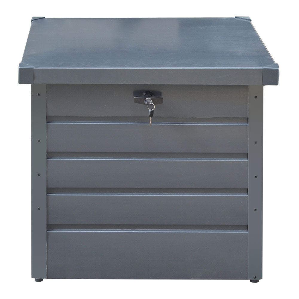 200L Metal Lockable Waterproof Garden Storage Box
