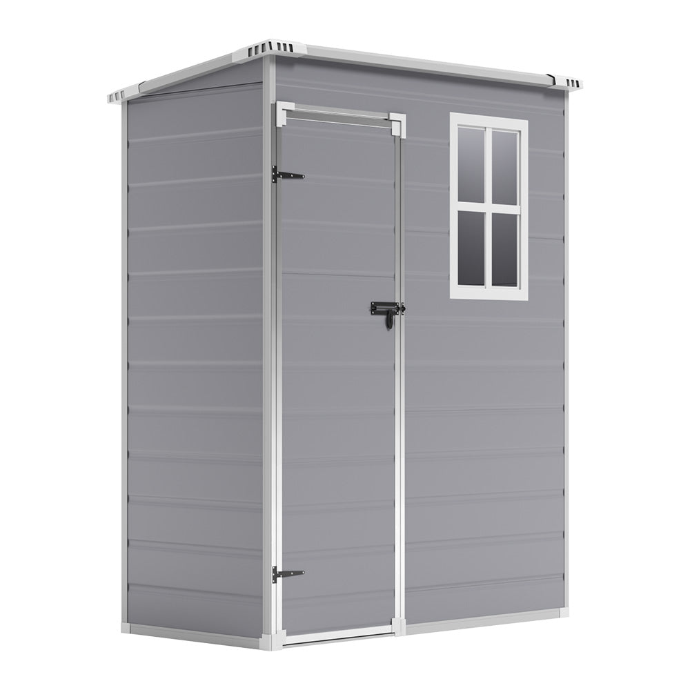 91CM Depth Plastic Lockable Garden Storage Shed with Window