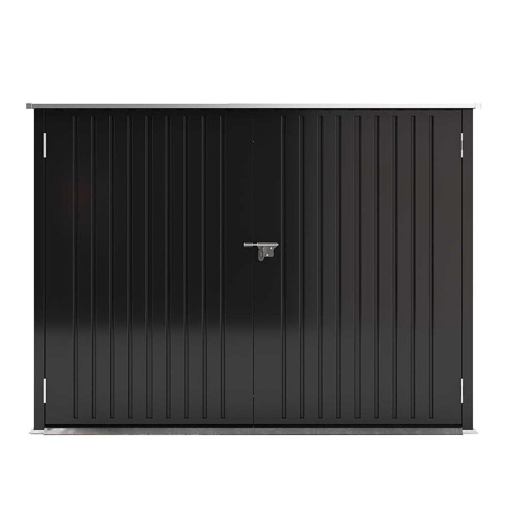 195CM Wide Steel Garden Bike Shed Bicycle Storage Shed