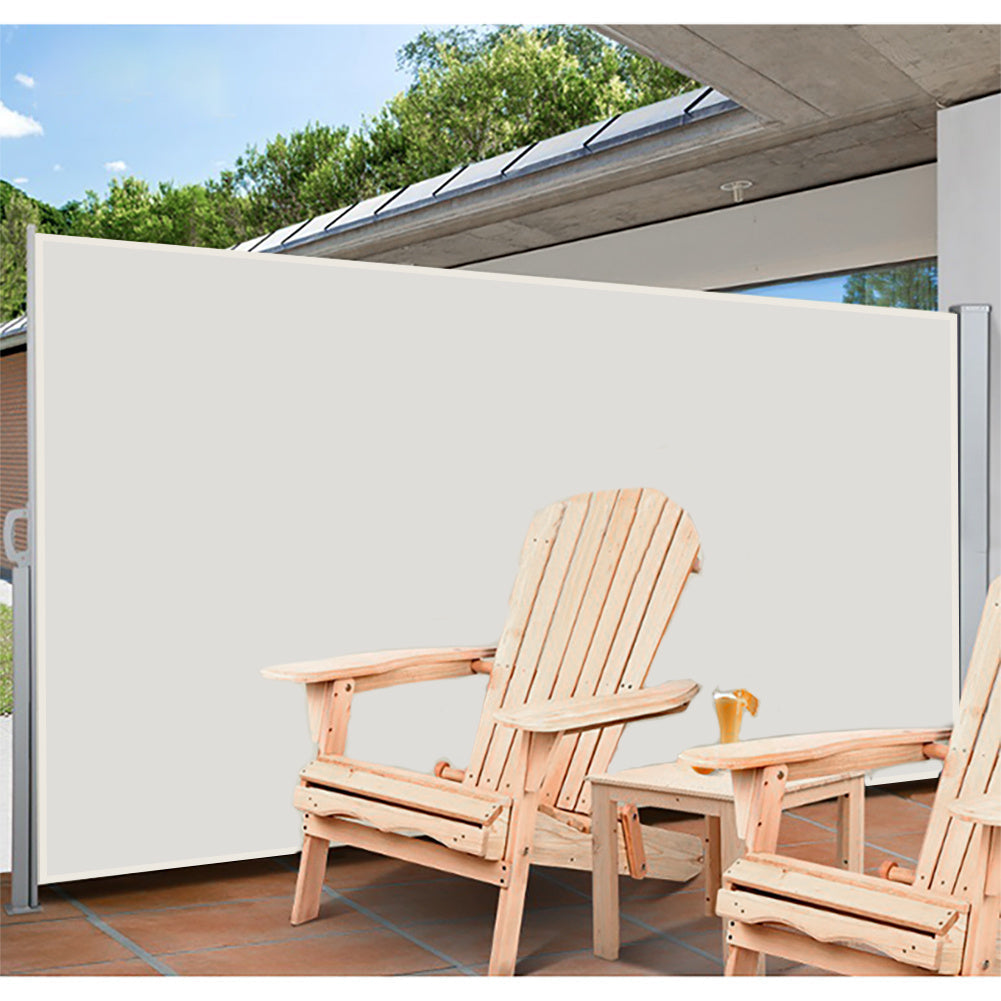 Retractable Single Side Awning - White Awnings