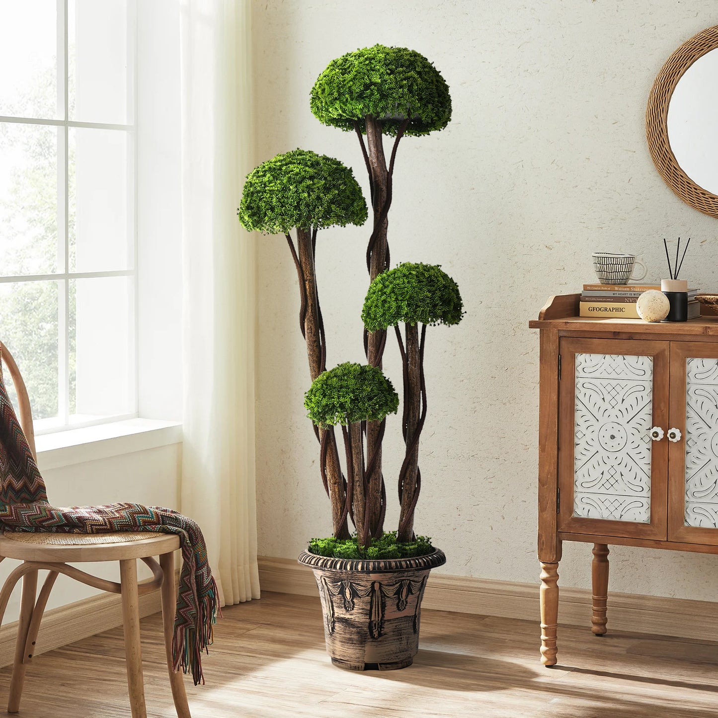 Artificial Topiary Tree with UV Protected PE Leaves