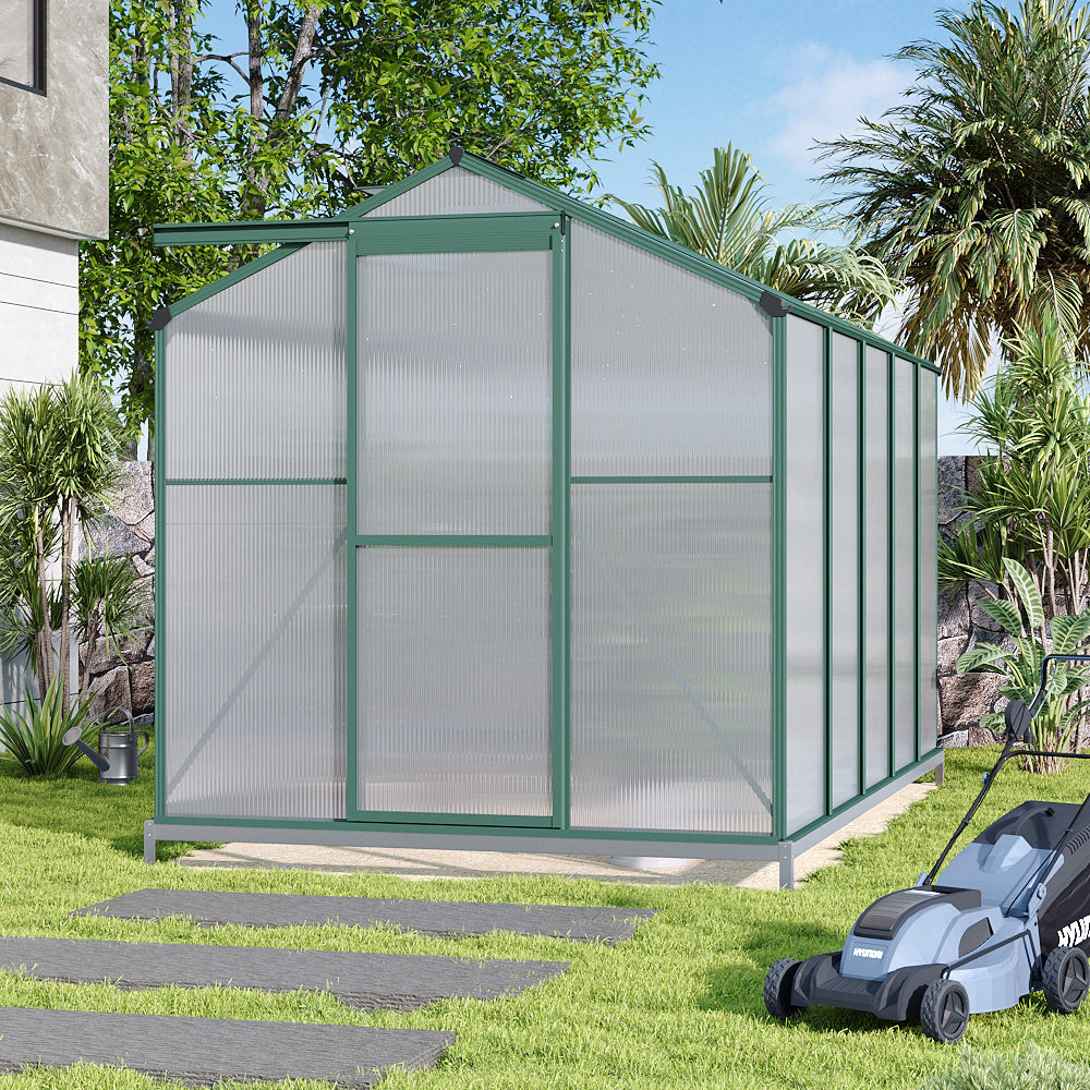 10 x 6 ft Aluminium Hobby Greenhouse with Base