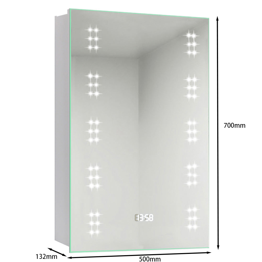 Wall Mount LED Mirror Cabinet with Demister Pad for Bathroom