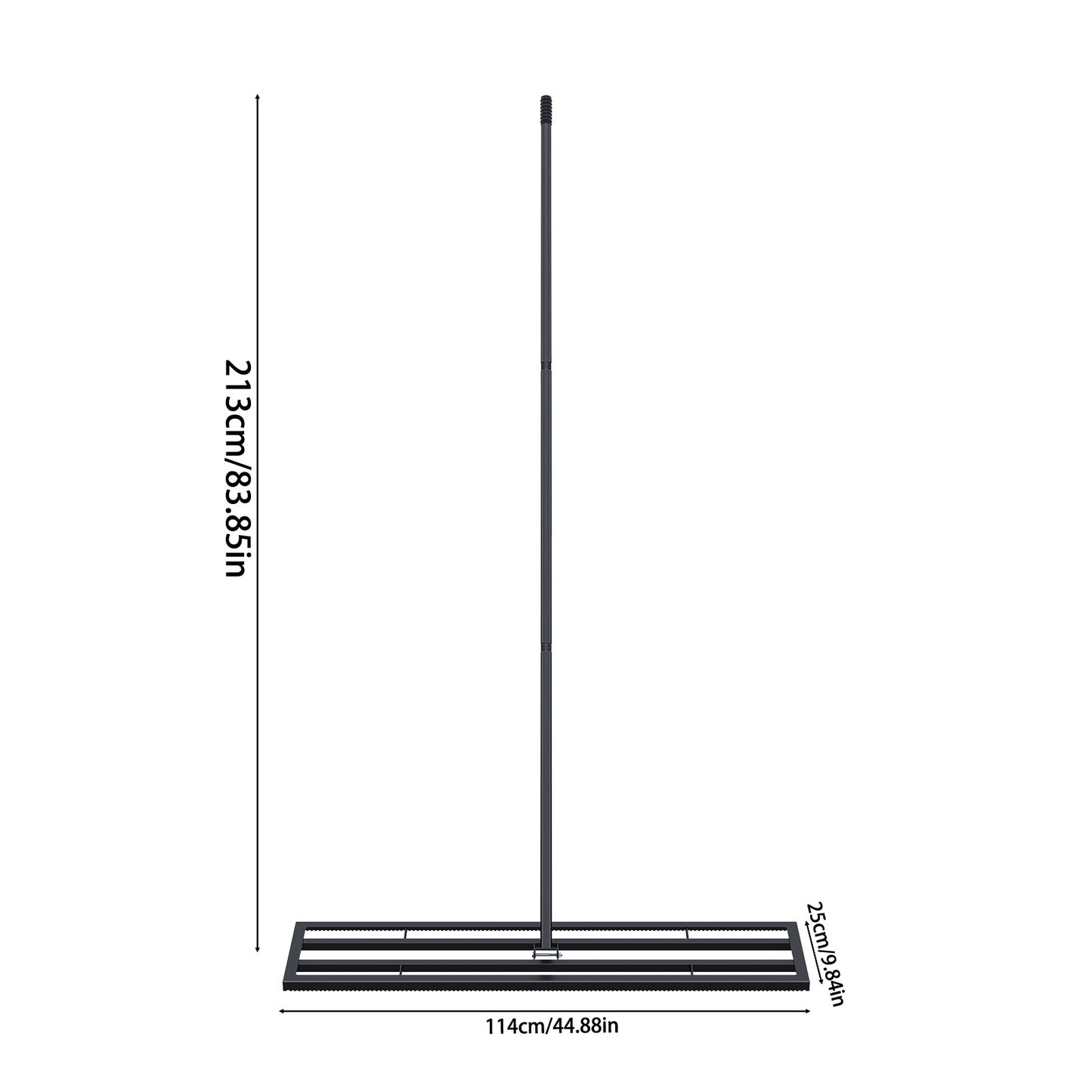 Garden Lawn Levelling Rake with Serrated Design