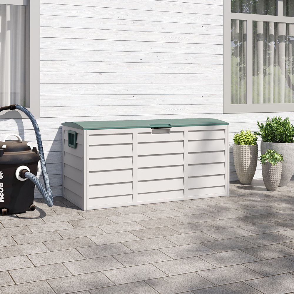 290L Green Top Outdoor Storage Box with Ventilation