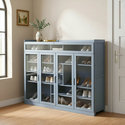 Shoe Storage Cabinet with Folding Doors