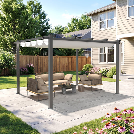 Aluminium Pergola with Retractable Roof