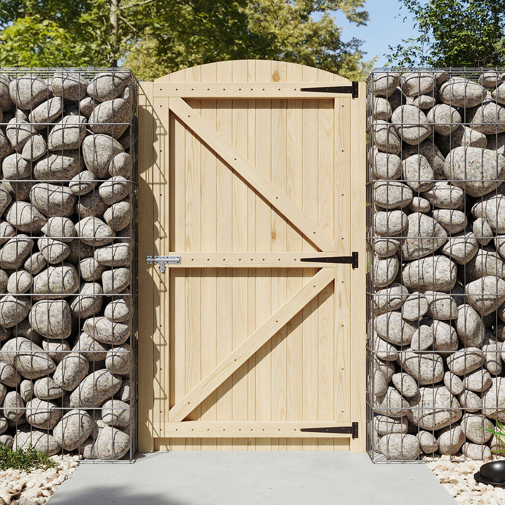 90cm W Arch Top Strong Garden Gate with Latch