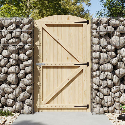 90cm W Arch Top Strong Garden Gate with Latch