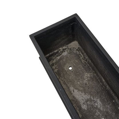 70cm Black Cement Flower Pot