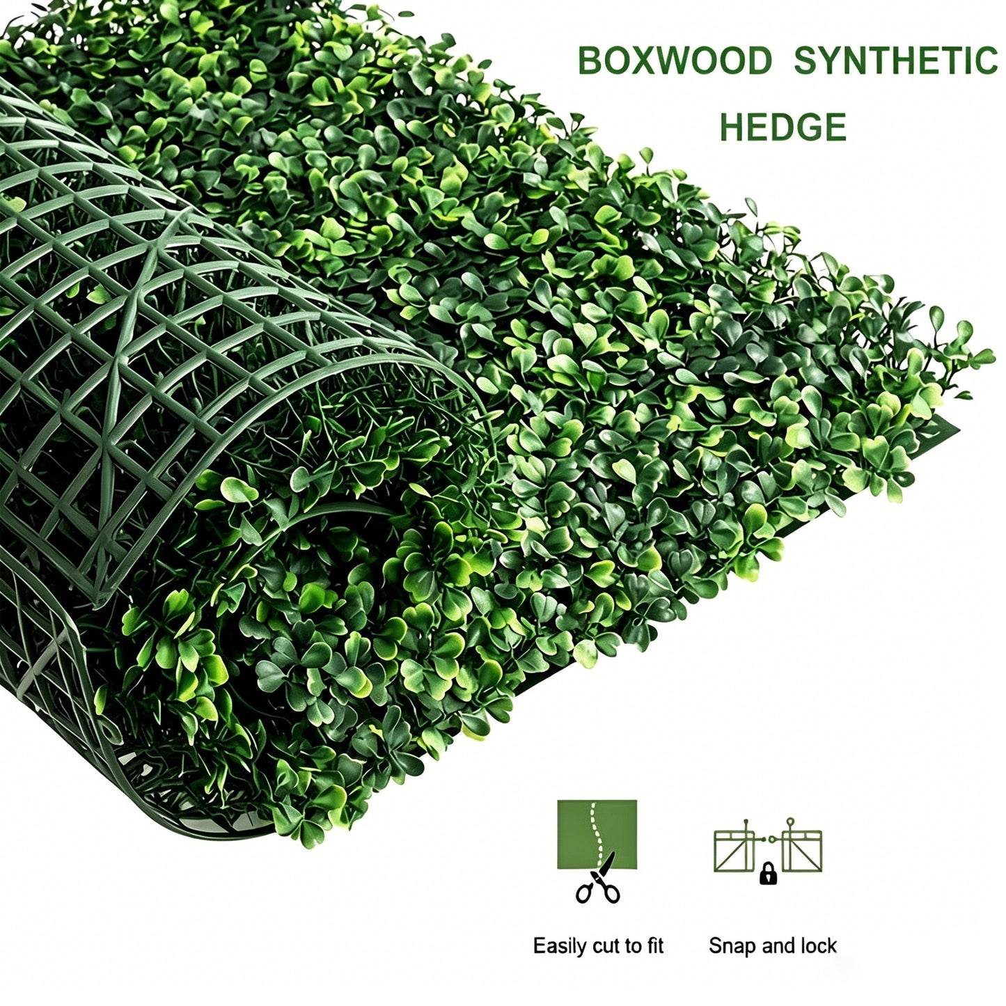 6Pcs Decorative Artificial Boxwood Panels