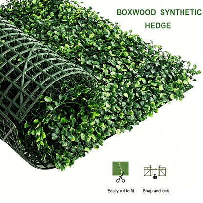 6Pcs Decorative Artificial Boxwood Panels