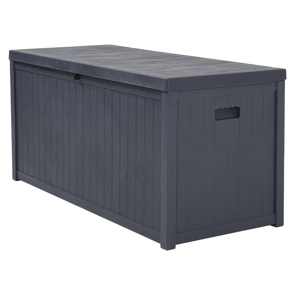 430L Grey Lockable Waterproof Garden Storage Box