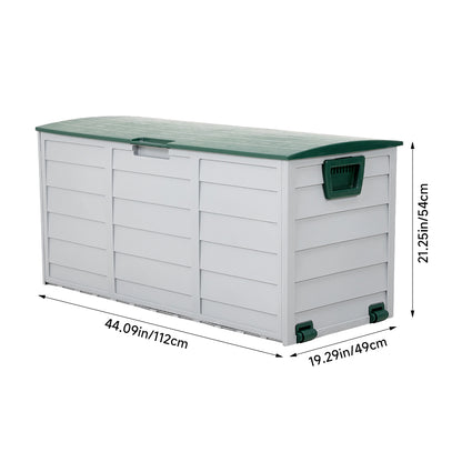 290L Green Top Outdoor Storage Box with Ventilation