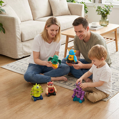 35-Piece Moster-Themed Magnetic Building Block Set