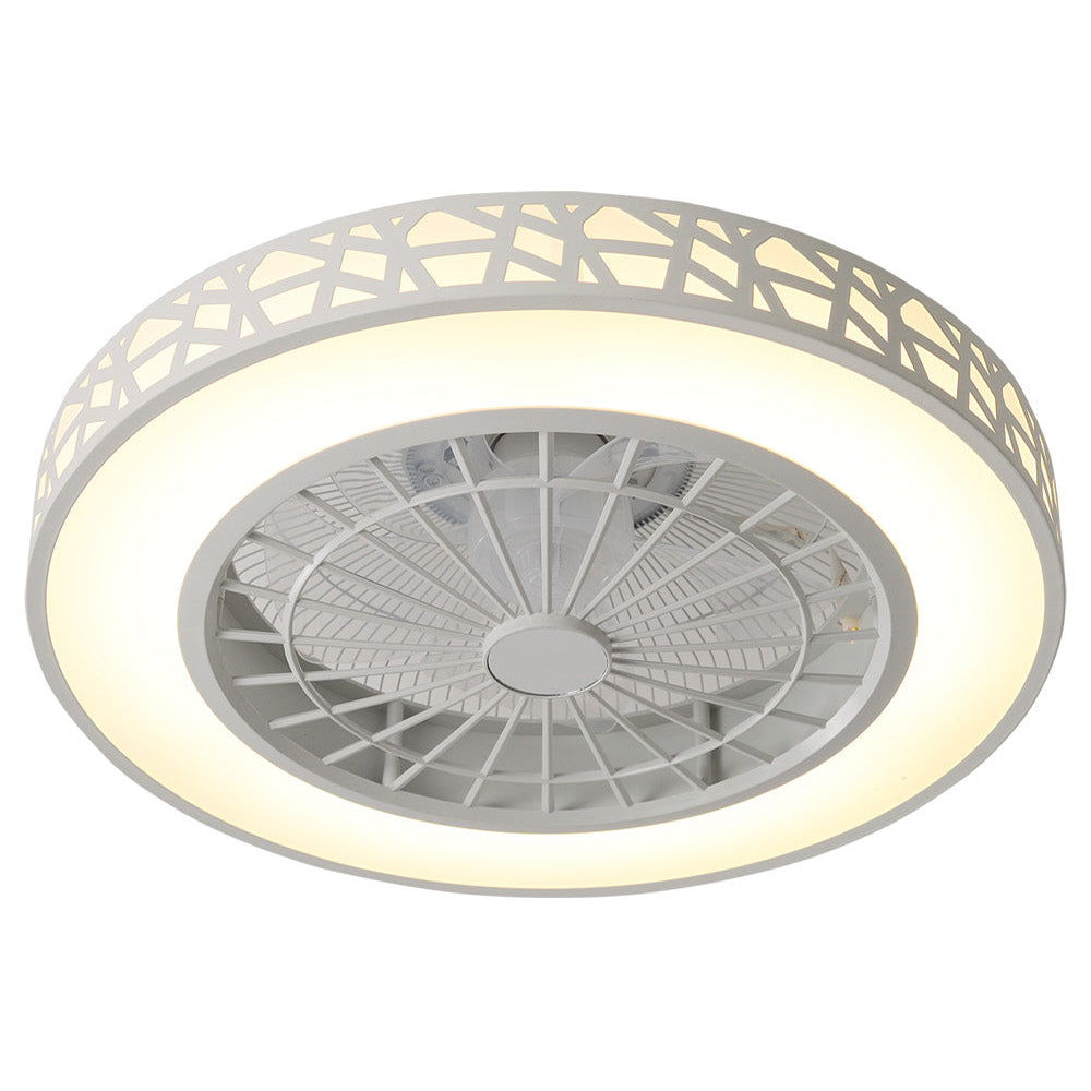 Round Acrylic LED Ceiling Light Fan with Remote Control