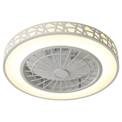 Round Acrylic LED Ceiling Light Fan with Remote Control