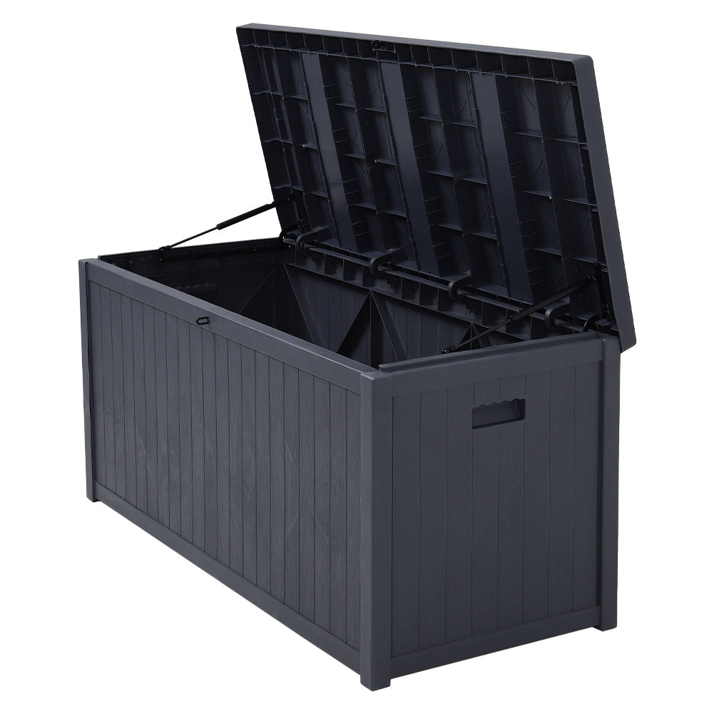 430L Grey Lockable Waterproof Garden Storage Box