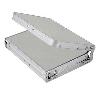 Adjustable Height Folding Camping Table with Carrying Handle