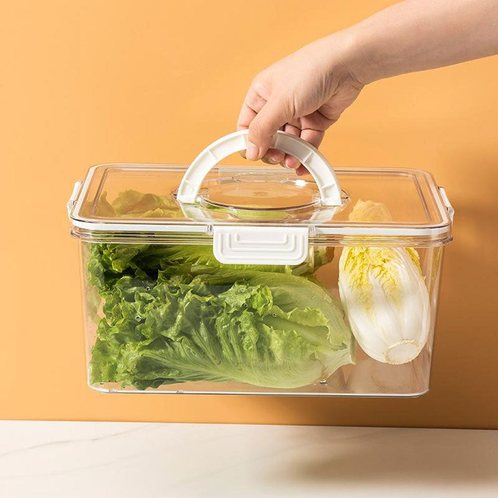 Fridge Storage Container with Three Compartments