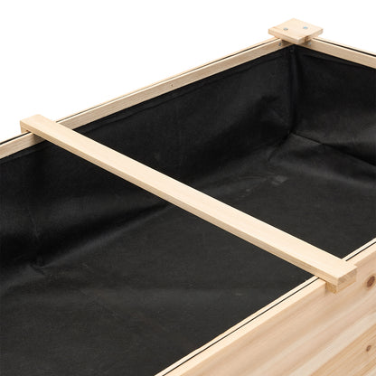Elevated Rectangular Raised Garden Bed with Drainage Holes