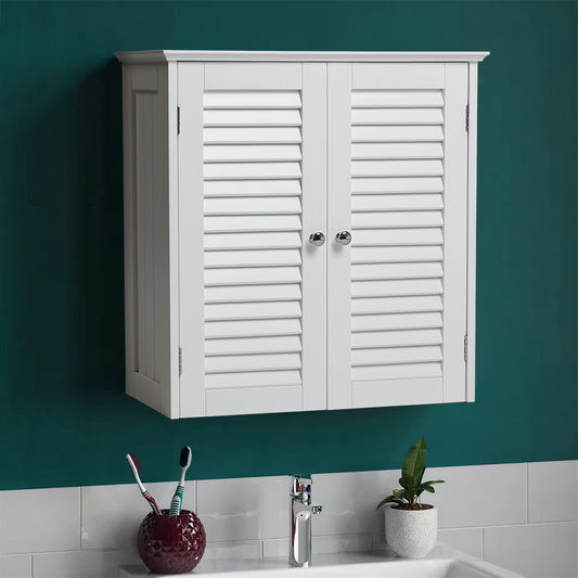 White Shutter Hanging Cabinet