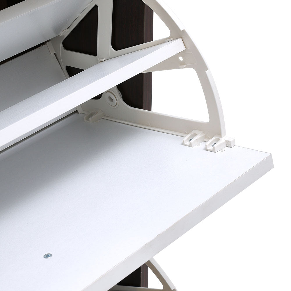 Wooden 3 Layer Dump Shoes Shelves