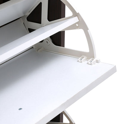 Wooden 3 Layer Dump Shoes Shelves