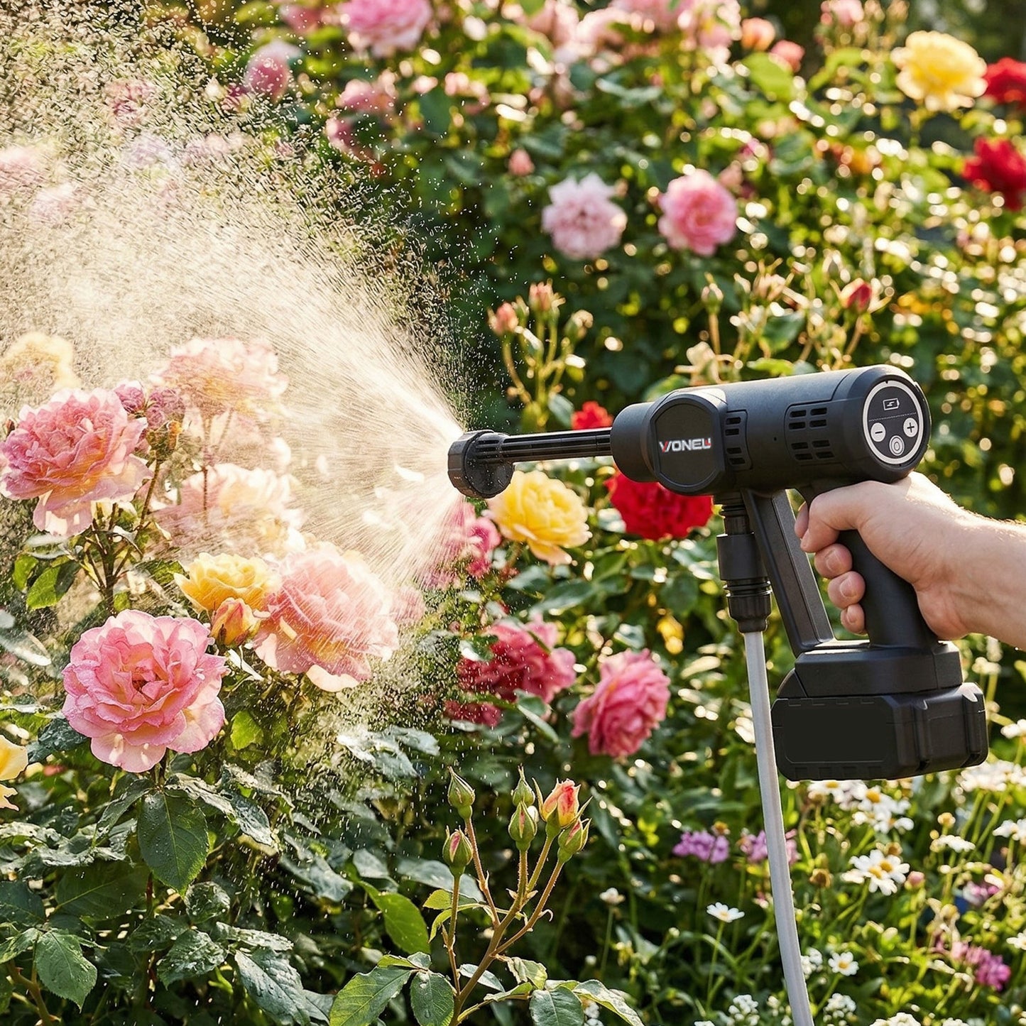 Electric Handheld Pressure Washer Cleaner with 2 Batteries