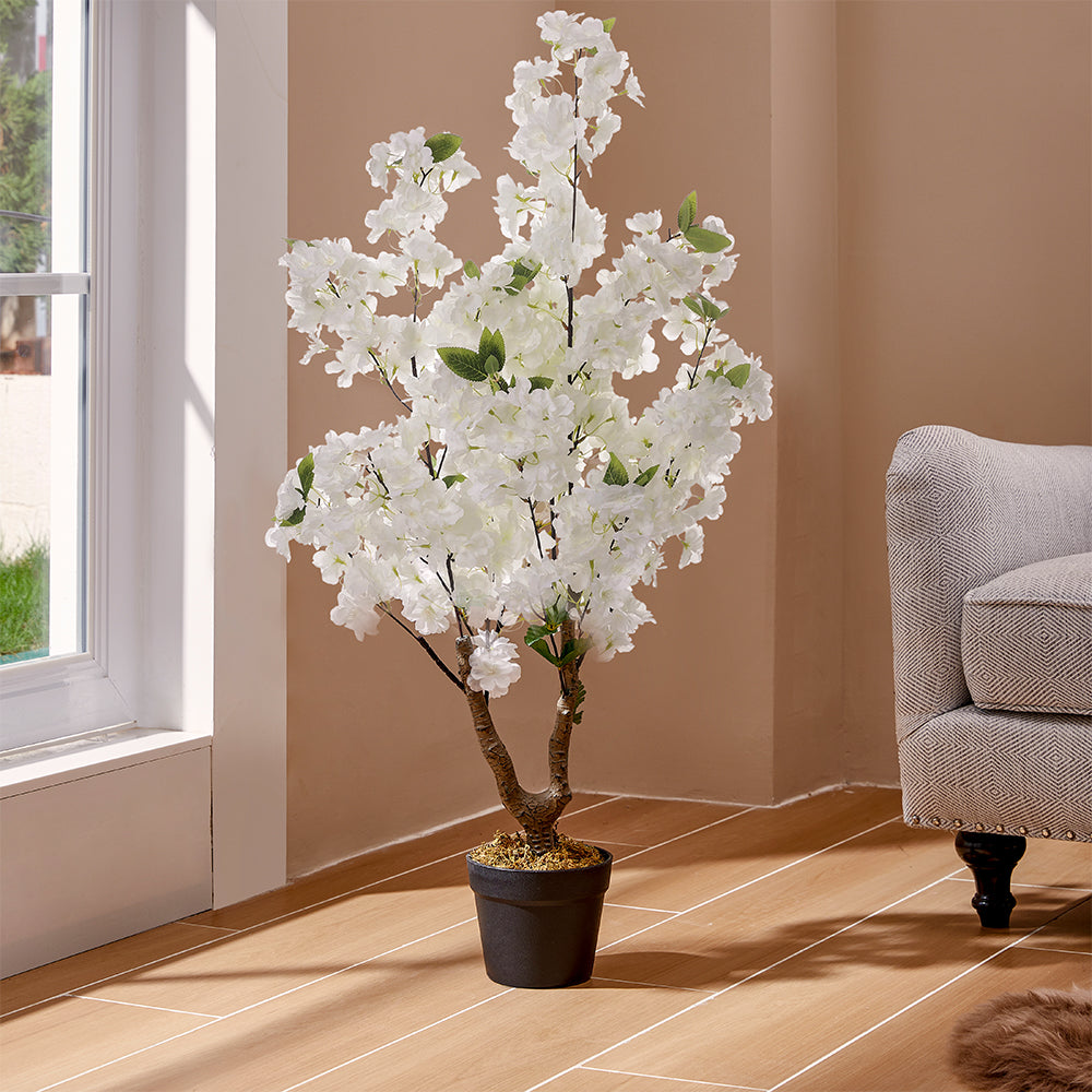 105CM Height Artificial Plants Cherry Blossom Tree with Pot
