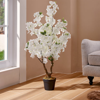 105CM Height Artificial Plants Cherry Blossom Tree with Pot