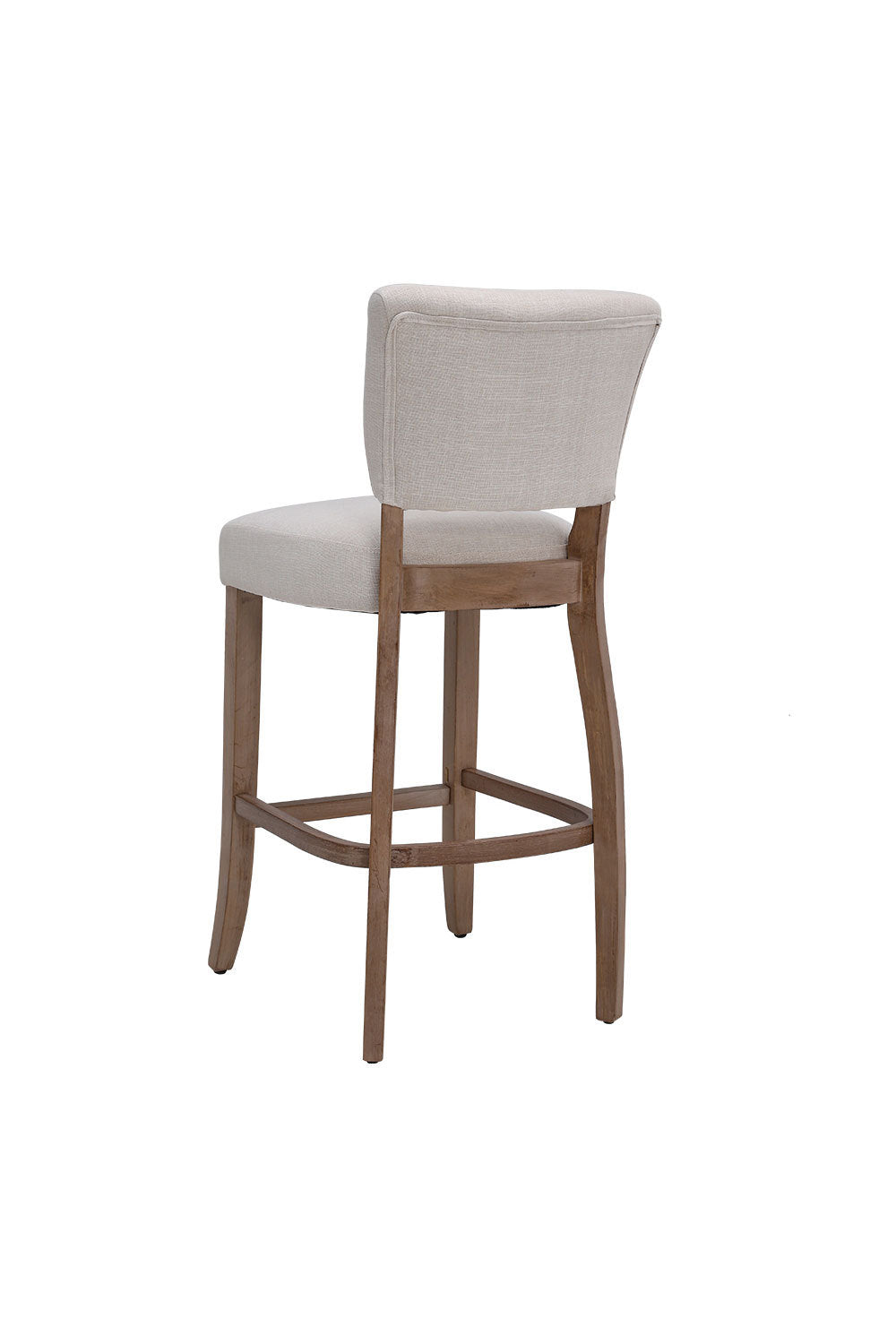 Set of 2 Linen Bar Stool Bar Height for Kitchen Island Cafe