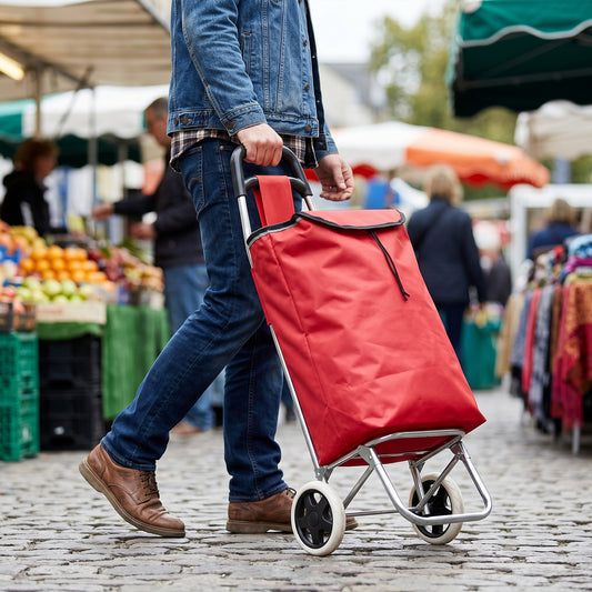 Portable 2-Wheel Shopping Trolley