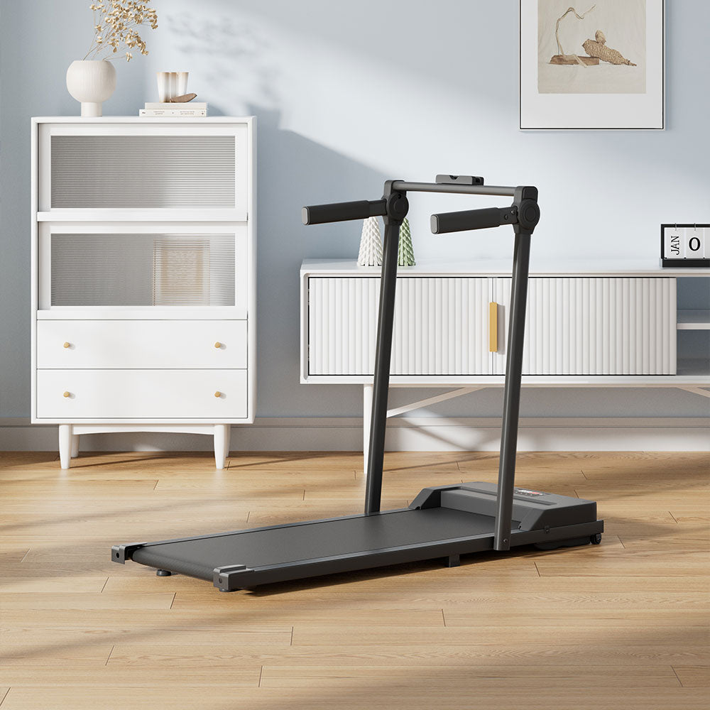 Treadmill with Side Handrails and Remote