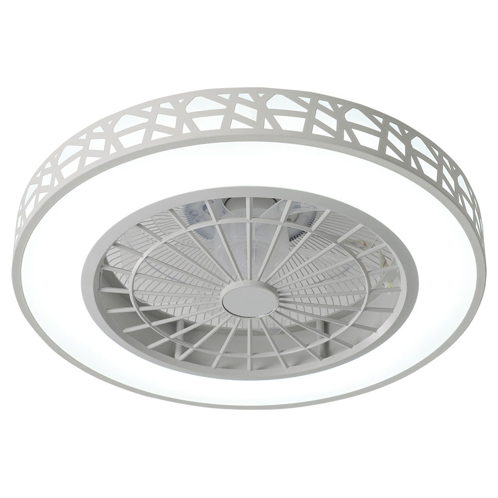 Round Acrylic LED Ceiling Light Fan with Remote Control