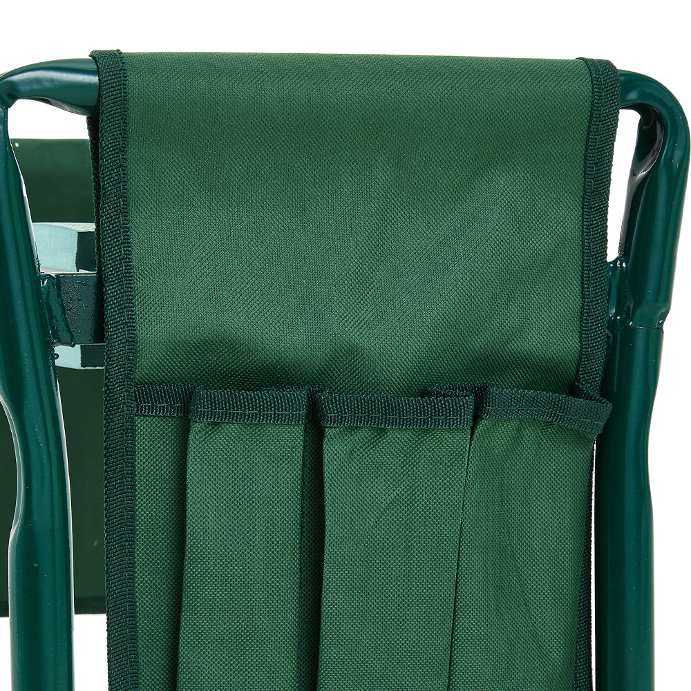 Folding Garden Kneeling Stool with 2 Detachable Tool Bags