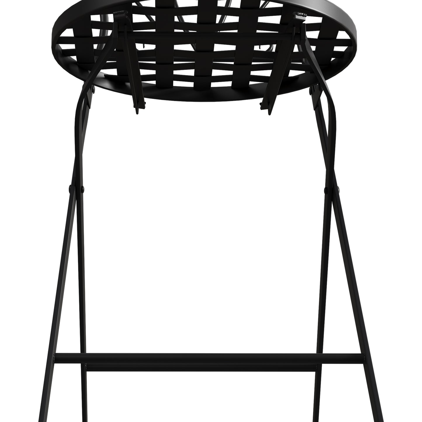 3 Piece Black Aluminium Garden Bistro Set with Mosaic Table Top