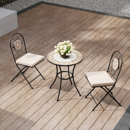 3-Piece Mosaic Garden Dining Set