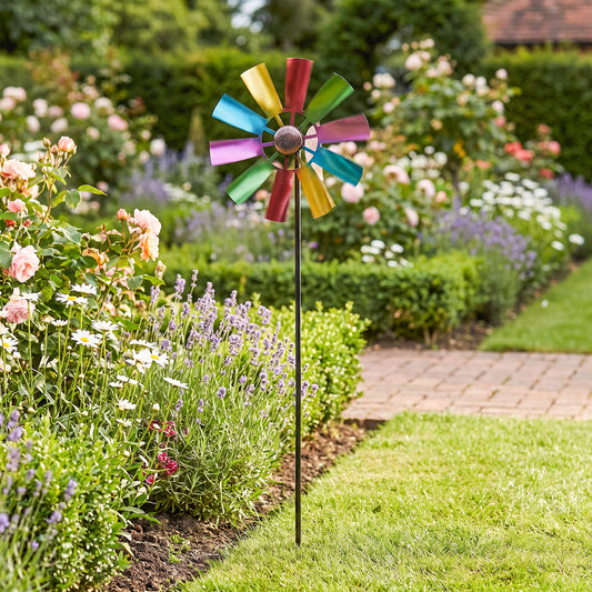 Outdoor Metal Wind Spinner for Garden & Patio