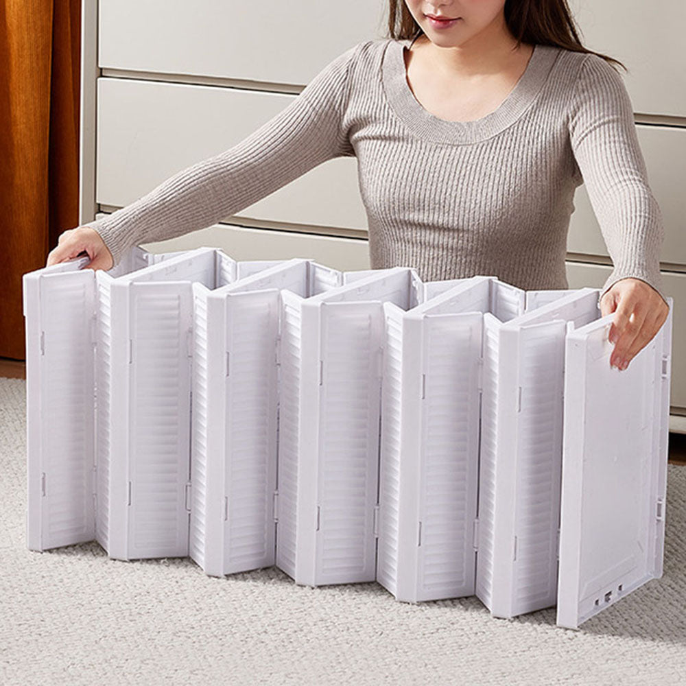 6-Tier Plastic Foldable Shoe Storage Box Unit