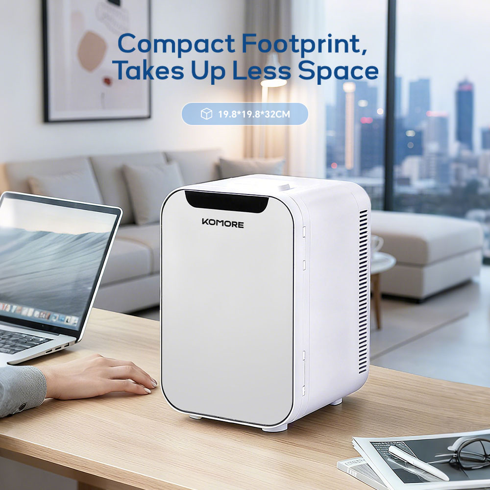 White 18L Dual-Use Mini Refrigerator