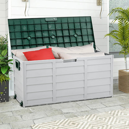 290L Green Top Outdoor Storage Box with Ventilation