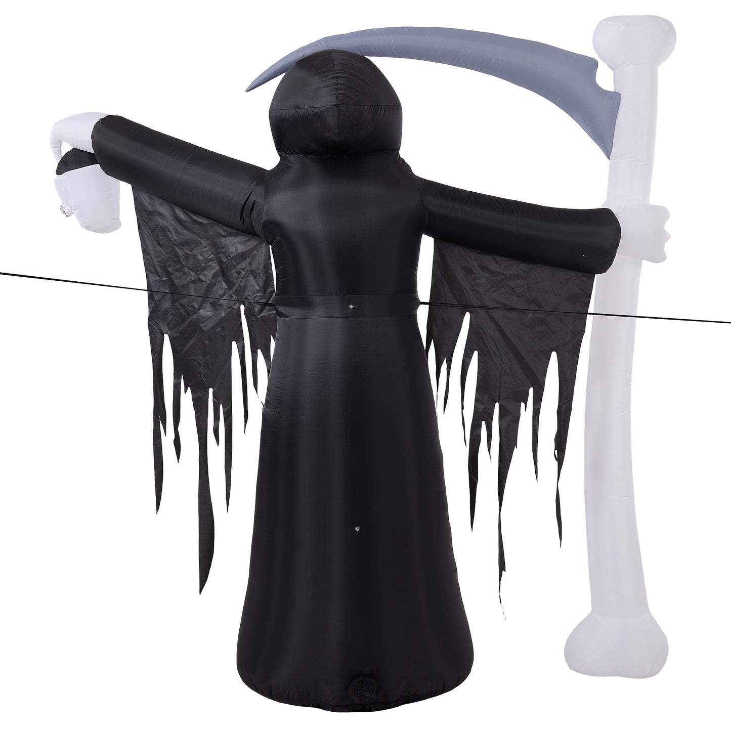 8 FT Halloween Inflatable Grim Reaper with LED Lights