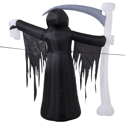 8 FT Halloween Inflatable Grim Reaper with LED Lights