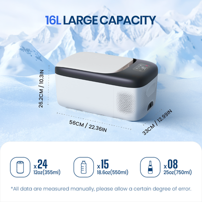 16L Compressor Car Refrigerator with Display