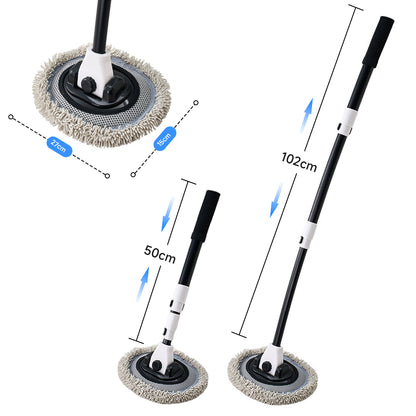 15-Degree Curved Car Wash Mop with Extendable Handle