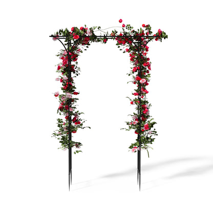 Black Metal Garden Arch Trellis