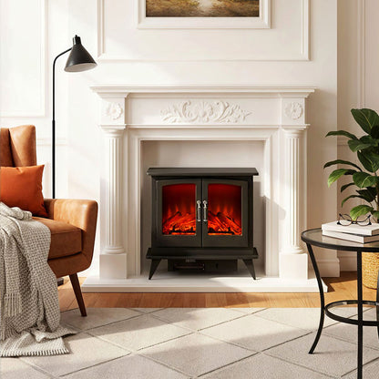 Freestanding Electric Fireplace Heater